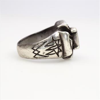 Silver Maltese Cross Ring