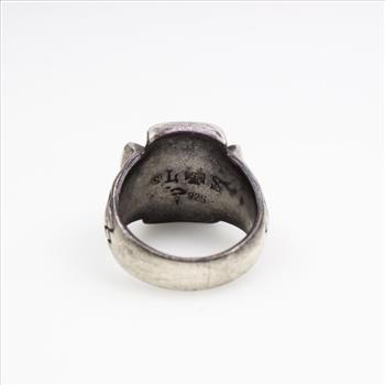 Silver Maltese Cross Ring