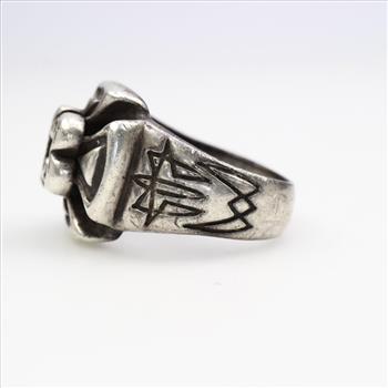 Silver Maltese Cross Ring