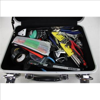 Silver Metal Brieface With Tools/Accs
