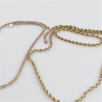 Silver Necklaces, 2 Pieces
