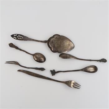 Silver Plated Flatware; 6 Pieces