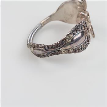 Silver Plated Fork Cuff Bracelet