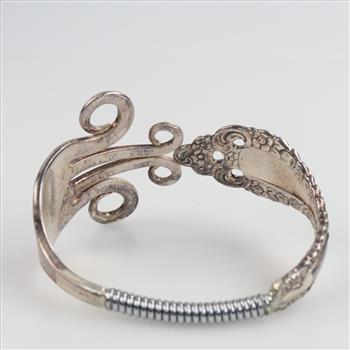Silver Plated Fork Cuff Bracelet