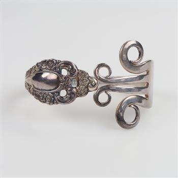Silver Plated Fork Cuff Bracelet