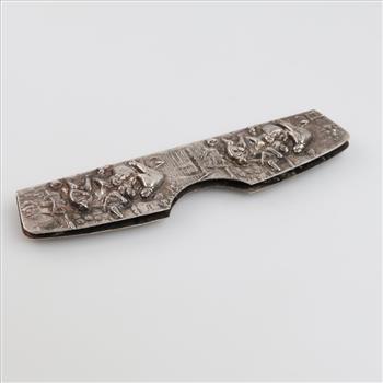 Silver Plated Repousse Comb Sleeve