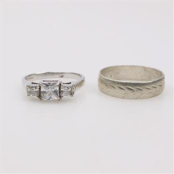 Silver Rings, 2 Pieces