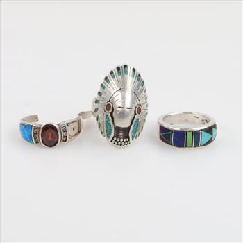 Silver Rings, 3 Pieces