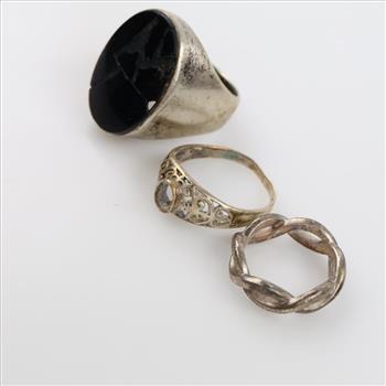 Silver Rings, 3 Pieces