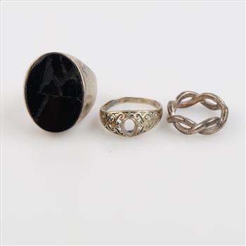 Silver Rings, 3 Pieces