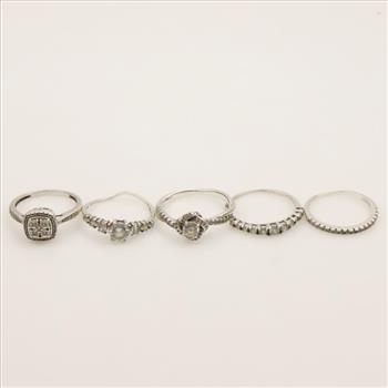 Silver Rings, 5 Pieces