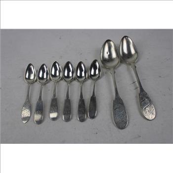 Silver Spoons And Box