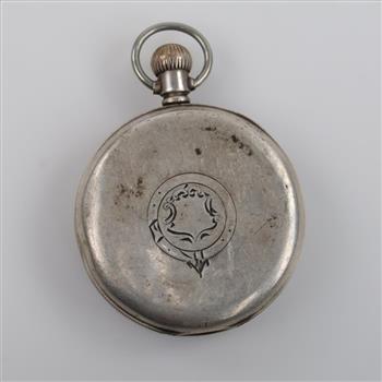 Silver Swiss Limit Hand Winding Pocket Watch