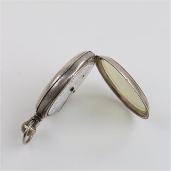 Silver Swiss Limit Hand Winding Pocket Watch