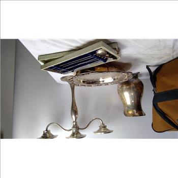 Silver Tone Dishware And Decorations, 20+ Pieces