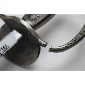 Silver Toned Detailed Sword