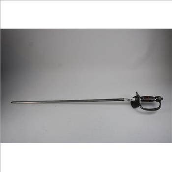 Silver Toned Detailed Sword