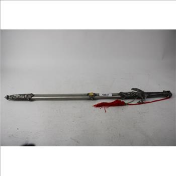 Silver Toned Sword With Hawk Head Handle