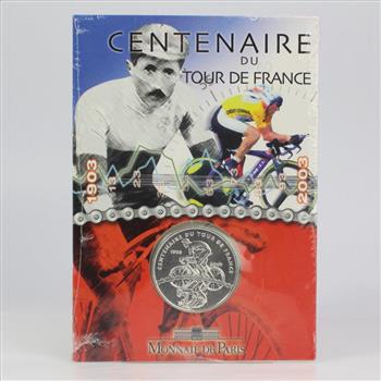 Silver Tour De France 100 Year Commemorative Coin