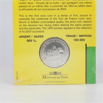 Silver Tour De France 100 Year Commemorative Coin