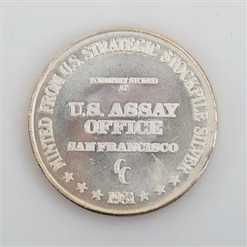 Silver Trade Unit Fine Silver 1 Troy Oz Round