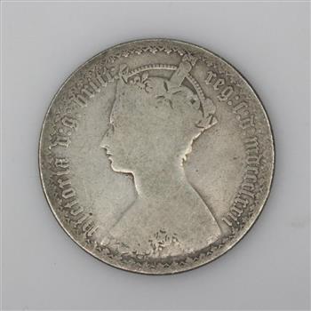 Silver Victorian Florin, 1/10th Pound