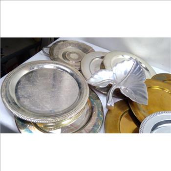 Silver-plated Tableware And Serving Platters 11 Pieces