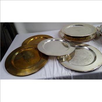 Silver-plated Tableware And Serving Platters 11 Pieces