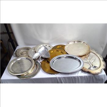 Silver-plated Tableware And Serving Platters 11 Pieces