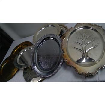 Silver-plated Tableware And Serving Platters 11 Pieces