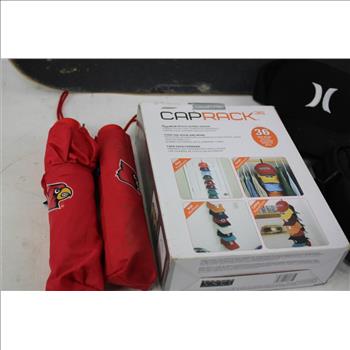 Skateboard Deck, Arizona Cardinals Umbrellas, Zumies Lunch Bag, And More, 6 Pieces