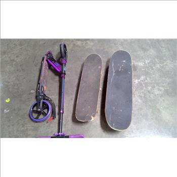 Skidee Kids Scooter, 2 Skateboard