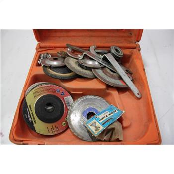 Skil Tool Box With Grinding Wheels 10+ Pieces