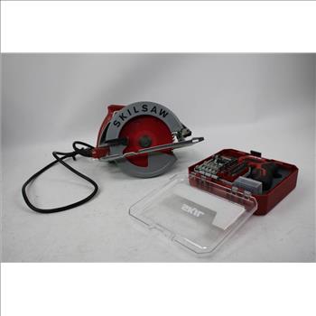 Skilsaw Corded Circular Saw & Rechargable 4V Screwdriver