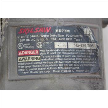 Skilsaw HD77M Worm Drive Saw
