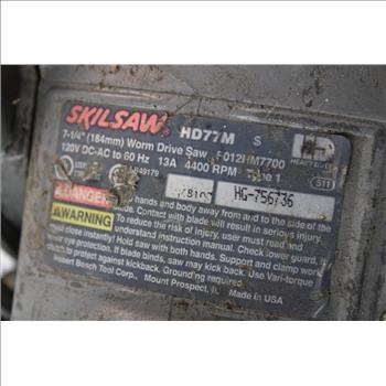 SkilSaw Worm Drive Saw - HD77M
