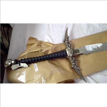 Skull Grip Handle Stainless Steel Sword