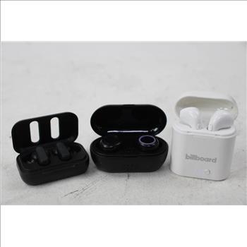 Skullcandy, Billboard, Sentry Bluetooth Wireless Earbuds With Charging Case, 3 Pieces