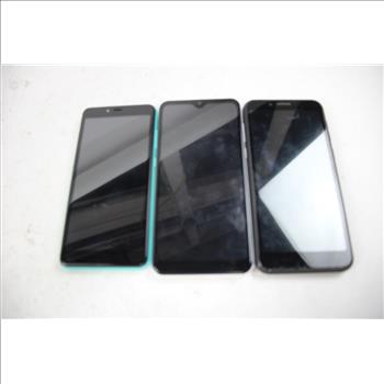 Sky Devices Cell Phone Lot, 3 Pieces, Sold For Parts