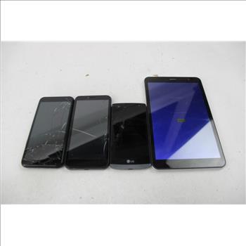 Sky, LG, Coolpad Cell Phone And Tablet Lot, 4 Pieces, Sold For Parts
