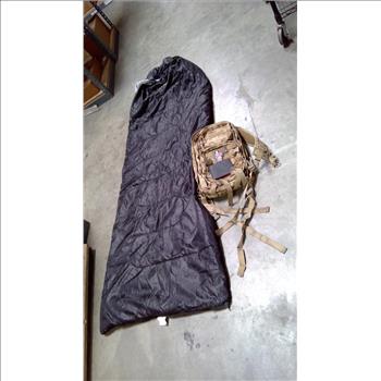 Sleeping Bag And Tactical Backpack, Michael Kors Wallet