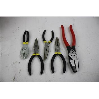 Slime Deluxe Tire Plug Kit, Tool Bench Measure Tape, Dewlat Jump Starter, Dewalt Knife, Pliers & Mor