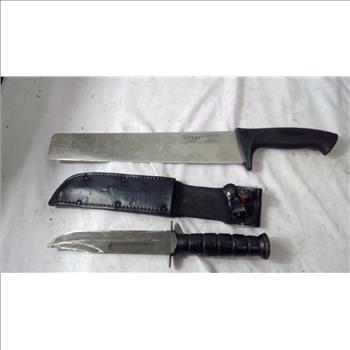Slitzer Machete, Combat Knife, 2 Pieces