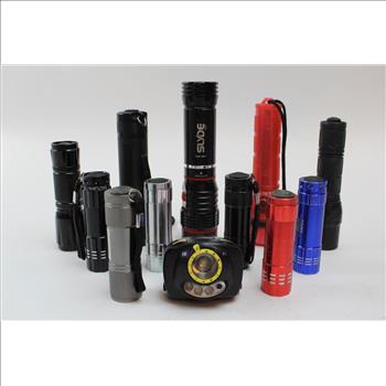 Slyde, Utilitech, Surefire+ More Assorted Flashlights 13 Pieces