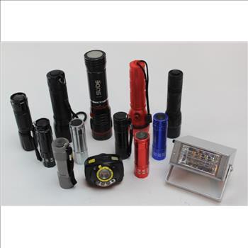 Slyde, Utilitech, Surefire+ More Assorted Flashlights 13 Pieces