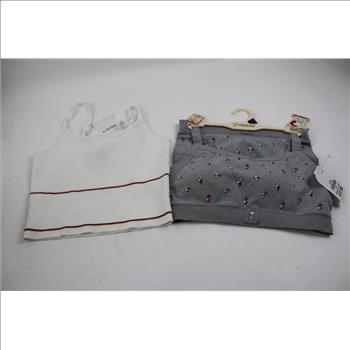 Small Cropped Tank Tops, Underwear Set, Junior's Romper, And More, 6 Pieces