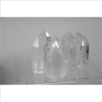 Small Polished Crystals, Clear, 12 Count