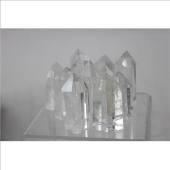 Small Polished Crystals, Clear, 12 Count