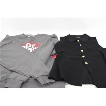 Small Size Floral Dress, Animal Print Shirt, Blue Cardigan, And More, 6 Pieces