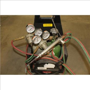 Smith Acetylene Torch, With Regulators, Tanks, Hoses And Caddy